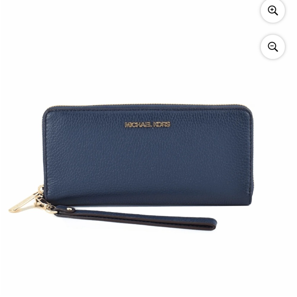 Michael Kors Navy Blue Wristlet Wallet
